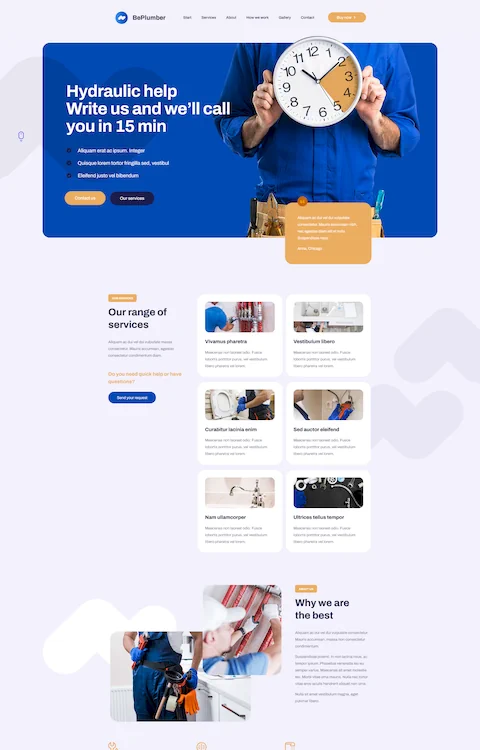 plumber 2 cheap website design in