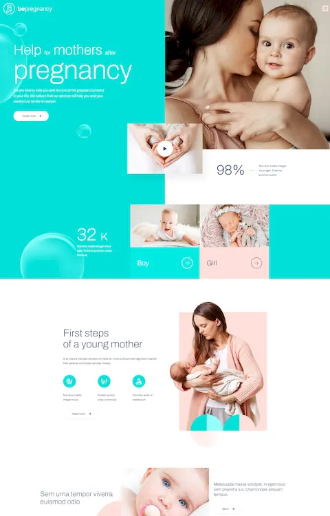 pregnancy cheap website design in