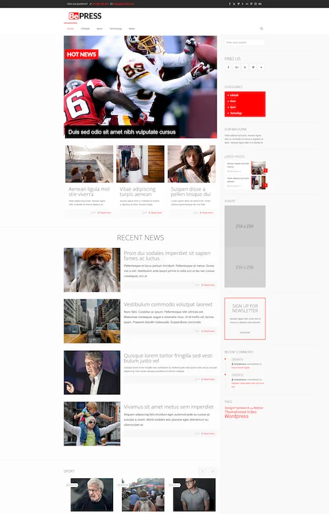 press cheap website design in