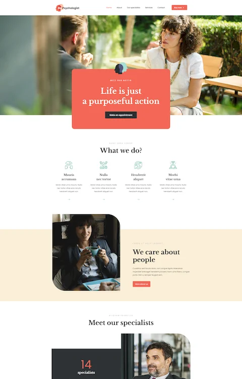 psychologist cheap website design in