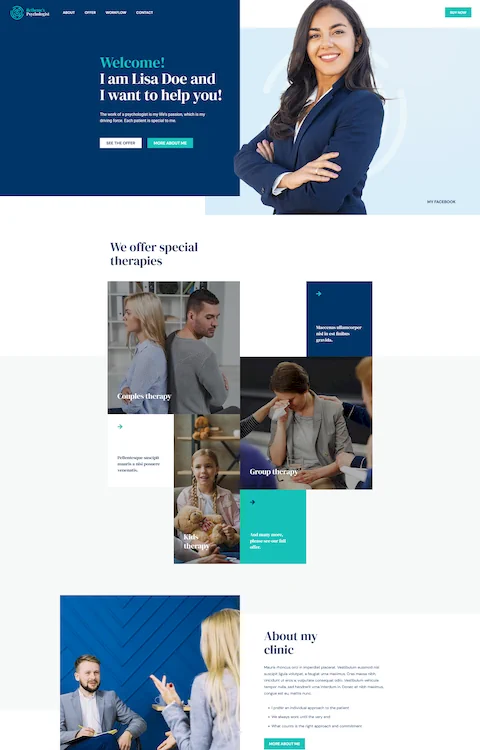 psychologist 2 cheap website design in