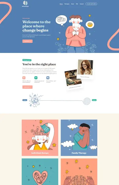 psychologist 4 cheap website design in