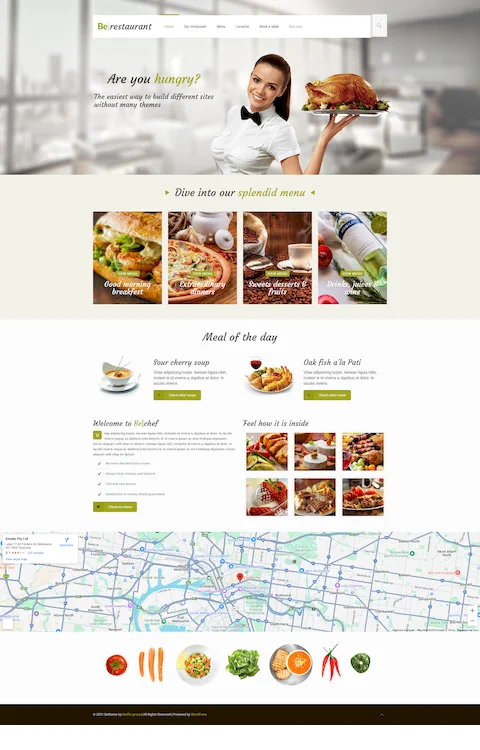 restaurant cheap website design in