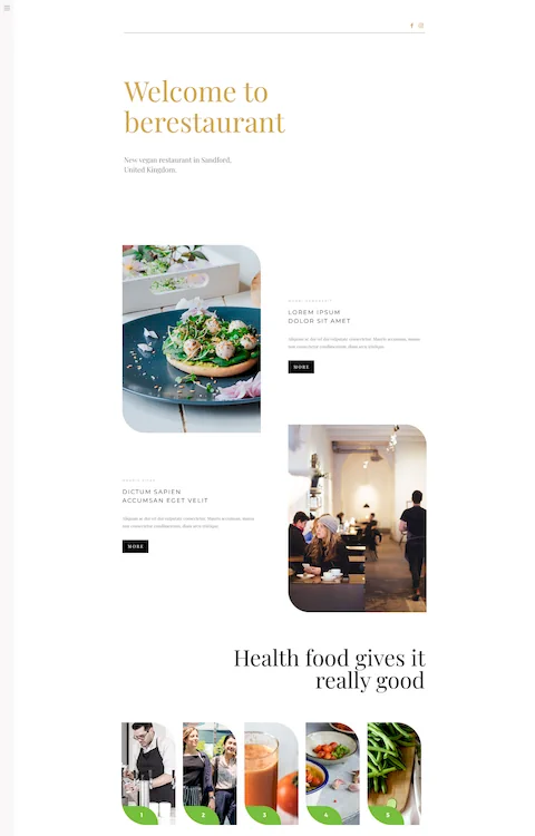 restaurant 3 cheap website design in