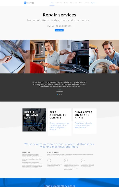 service cheap website design in